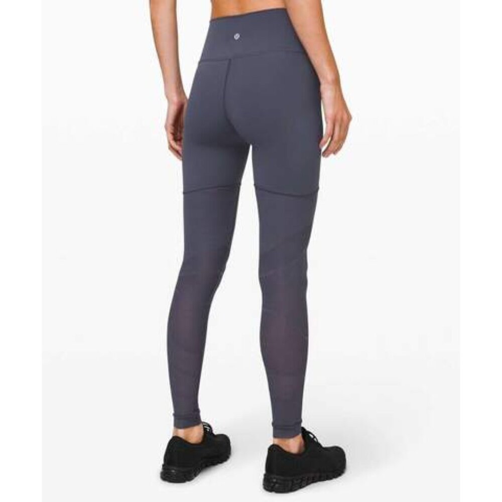 Lululemon Sheer Will High-Rise Tight 28" size 8 in Stone Blue